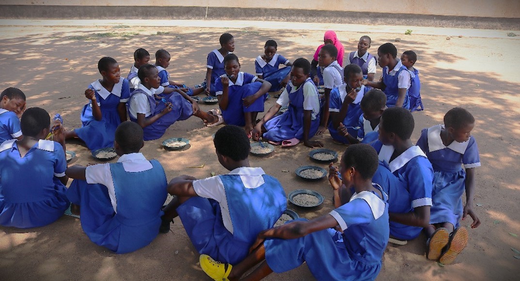 Breakfast meal at Mtowe Primary School