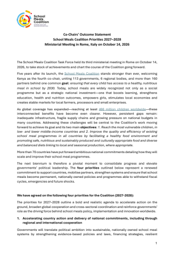 Outcomes document